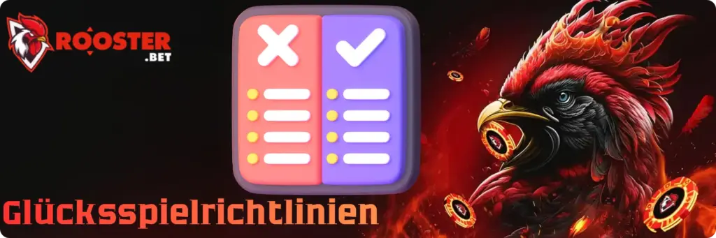 RoosterBet Glücksspielrichtlinien